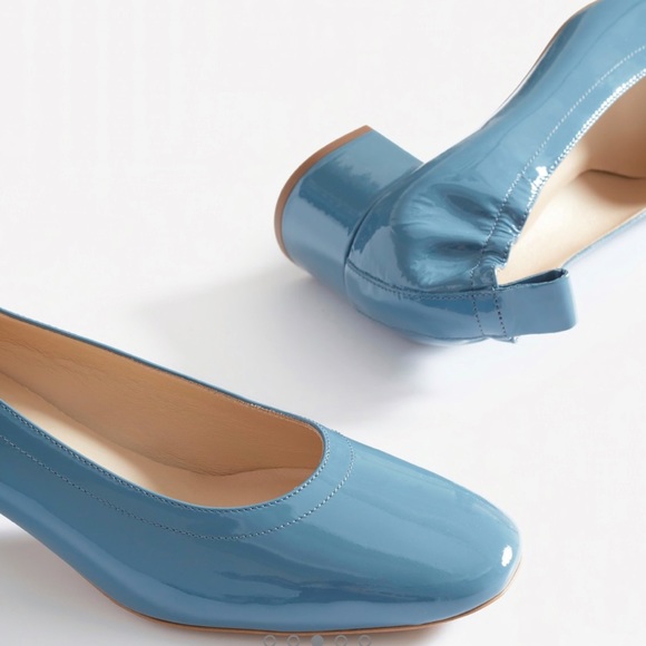 Everlane Shoes - EVERLANE The Day Heel | Leather | Blue Slate | 8